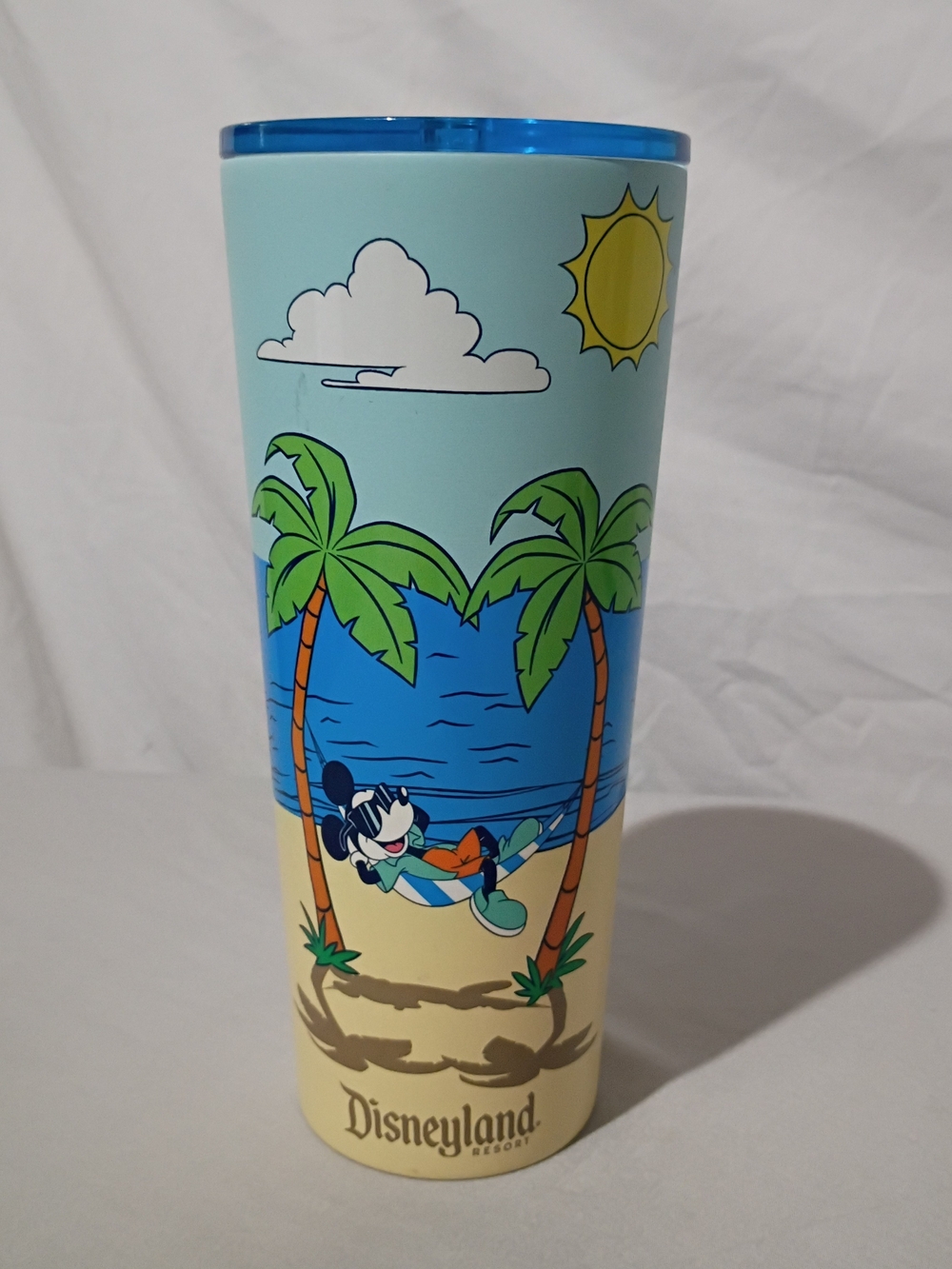 Starbucks Blue and Cream Mickey Beach Tumbler
